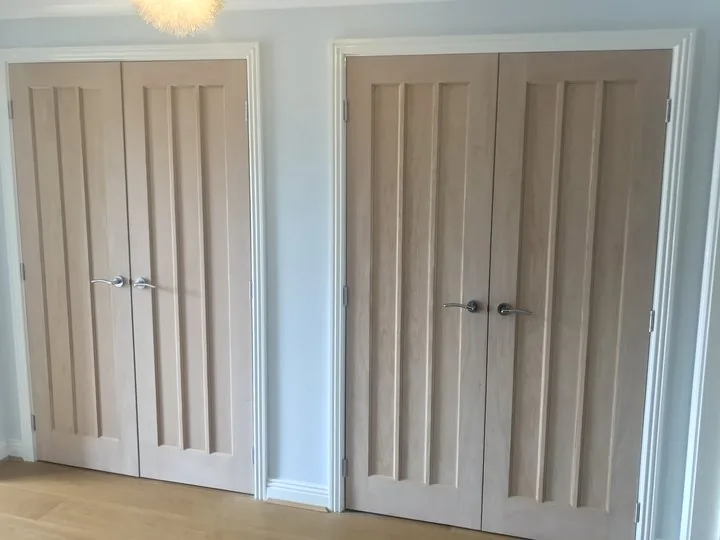 Oak internal double doors supplied and fitted in Southampton